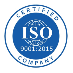 ISO certification award badge