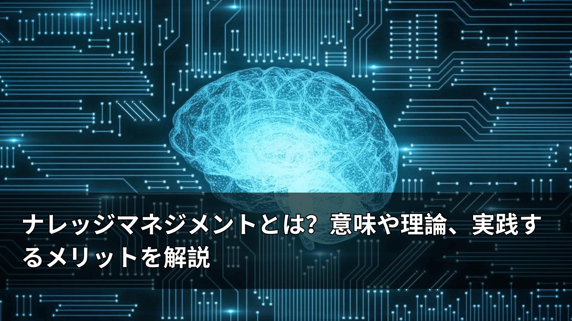 ナレッジマネジメントとは？意味や理論、実践するメリットを解説